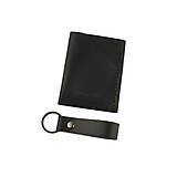 Pánske tašky - Darčekový set kožená peňaženka Forester + kľúčenka (Black) - 16124822_