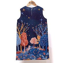 Detské oblečenie - Originálne dizajnové šaty, nie len na leto  (Čarovný les) - 16123928_