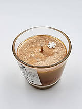 Sviečky - Vianočný perníček - sójová sviečka v skle, 75 g - 16124348_
