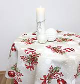 Úžitkový textil - obrus kruh Vianoce - 16126990_