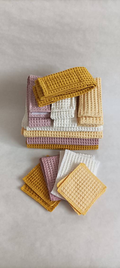 Úžitkový textil - Set kozmetickej čelenky a uteráčika na tvár (Ružová) - 16127180_