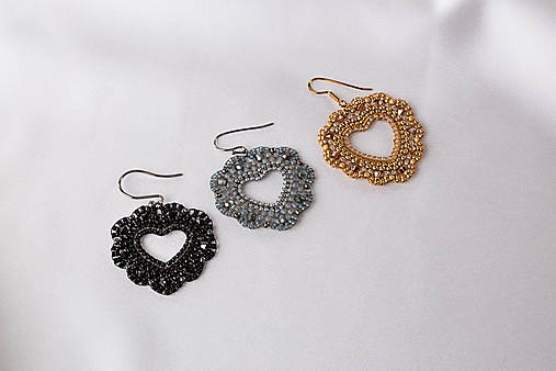 Náušnice - náušnice Ela (Čierna) - 16129832_