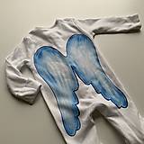 Detské oblečenie - Maľované pyžamko s krídlami pre Vášho malého anjela (veľkosť - 16129975_