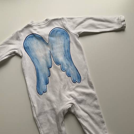 Maľované pyžamko s krídlami pre Vášho malého anjela (veľkosť