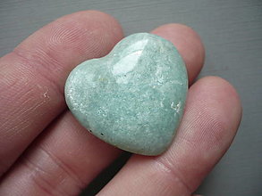 Minerály - Srdíčko - amazonit 28 mm, č.8f - 16129676_