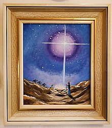 Dekorácie - Obraz - Svätá rodina, narodenie Ježiška - 16128058_