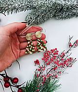Náušnice - Náušnice vianočné stromčeky - 16126478_