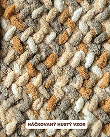 Detský textil - DEKA: Puffy Hrejivá Deka - rôzne veľkosti (Háčk. hustý vzor (80x80cm)) - 16126691_