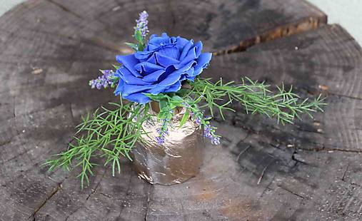 Iný materiál - Dušičky - drobná hrobčeková ikebana Celeste 3 - dekorácia - 16131422_