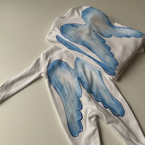 Maľované pyžamko s krídlami pre Vášho malého anjela (veľkosť