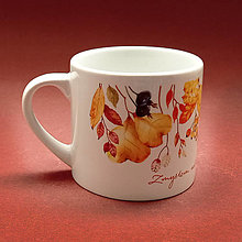 Nádoby - Hrnček espresso lúčne kvety (lúčne kvety - 6) - 16131947_
