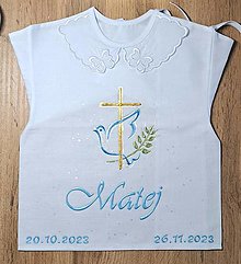 Detské oblečenie - Košieľka na krst - 16131606_