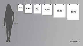 Grafika - Personalizovaný plagát v minimalistickom štýle na želanie (plagát 50x70cm) - 16130557_
