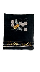 Úžitkový textil - Uterák včielka - 16137839_