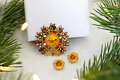  - Vianočný darčekový set šperkov (Žltá) - 16136092_