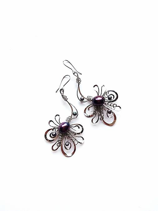 Náušnice - Náušnice "Tichá melancholie" perly exkluziv - 16137566_