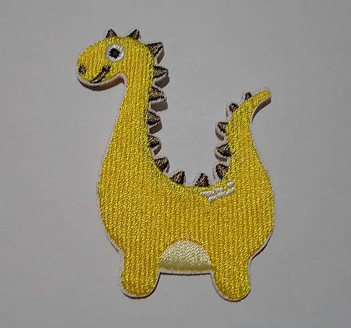 Galantéria - Nažehľovačka Žltý dinosaurus (NZ412) - 16137771_