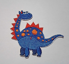 Galantéria - Nažehľovačka Modrý dinosaurus (NZ414) - 16137799_