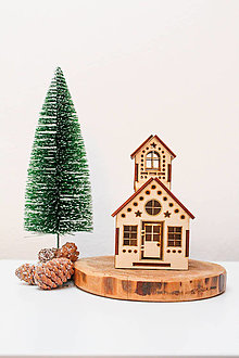 Dekorácie - Vianočný domček KOSTOL - 16138018_