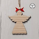 VIANOCE - drevená vianočná ozdoba anjelik