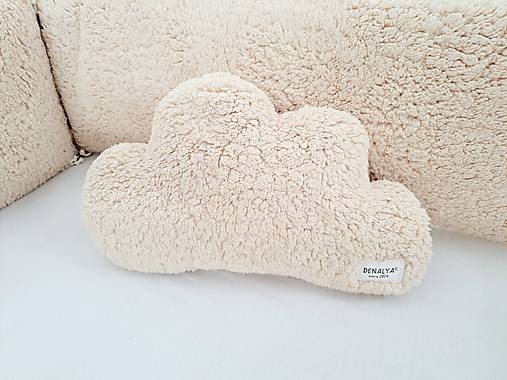 Detský textil - Celochlpatý vankúš mráčik 45x23cm - 16141431_