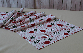 Úžitkový textil - Vianočný behúň na stôl - 16141390_