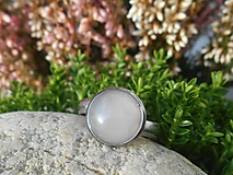 Prstene - rosa stone-ruženín-chirurg.oceľ - 16142406_