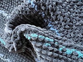 Detský textil - Ručně pletená žinylková deka pro miminko - s proužky - 16139724_