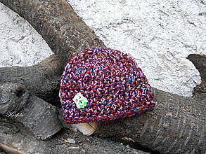 Čiapky, čelenky, klobúky - Čepice háčkovaná v barvách podzimu - 16142006_