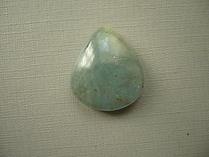 Minerály - Kabošon - akvamarín 25 mm, č.27f - 16140632_