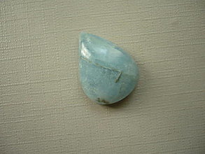 Minerály - Kabošon - akvamarín 22 mm, č.42f - 16140714_