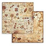 Papier - Scrapbook papier Coffe and Chocolate Backgrounds 8x8 - 16146335_