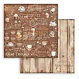 Papier - Scrapbook papier Coffe and Chocolate Backgrounds 8x8 - 16146336_