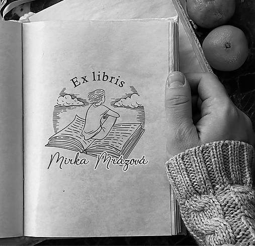 Papiernictvo - Pečiatka EX LIBRIS Snívam - 16145735_