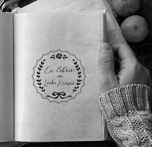 Papiernictvo - Pečiatka EX LIBRIS Venček - 16146065_