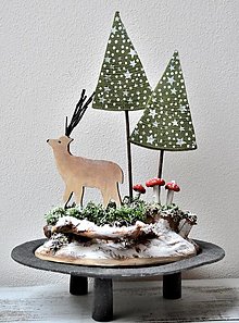 Dekorácie - Vianočná dekorácia - Zasneženou horou - 16143842_