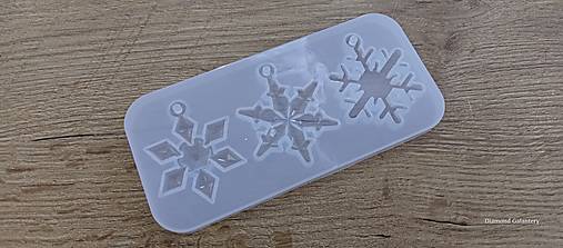 Nástroje - 	Silikónová forma - Vločky - 15x7 cm - 16143002_