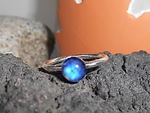 Prstene - ring with moon stone II-mesačný kameň - 16144443_