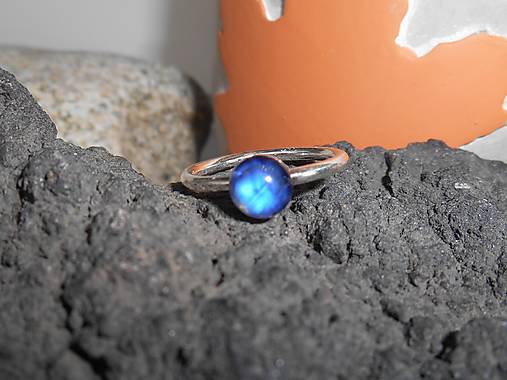 ring with moon stone II-mesačný kameň