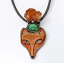 Náhrdelníky - cínový šperk - Kráľovná lesa - 16144989_