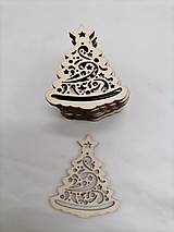 Polotovary - Vianočný macrame stromček s vločkou - 16145541_