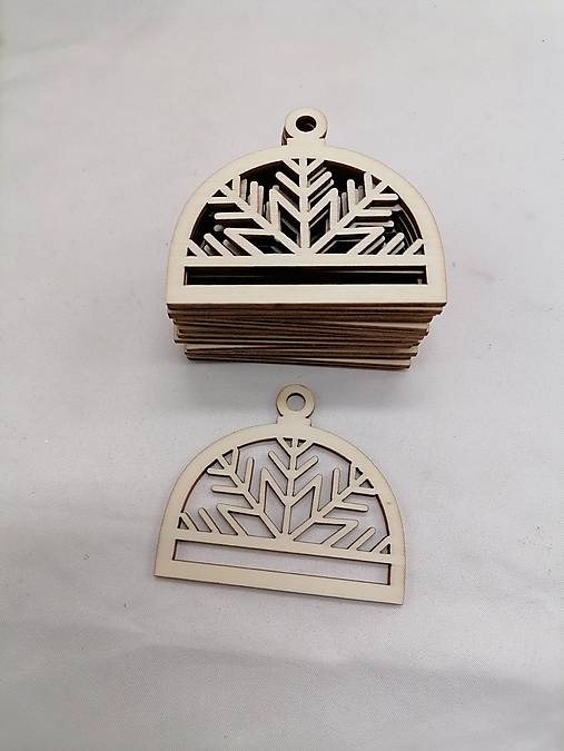 Polotovary - Vianočná macrame guľa s vločkou - 16145405_