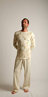 Pánske oblečenie - Pánske pyžamo eskimo z biobavlny - 16145957_