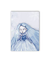 Papiernictvo - Zápisník A5 - Víla zimy (bielo-modrý) - 16142929_