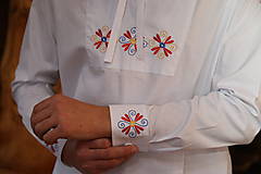 Pánske oblečenie - Pánska vyšívaná košeľa Emil - 16144759_