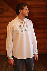 Pánske oblečenie - Pánska vyšívaná košeľa Kamil - 16144856_