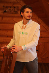 Pánske oblečenie - Pánska vyšívaná košeľa Peter - 16144971_