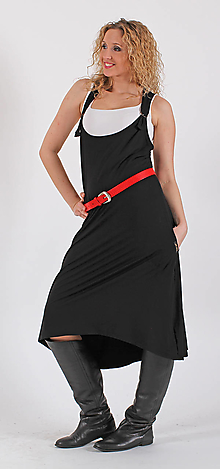 Sukne - Černá šatová sukně - 16146946_