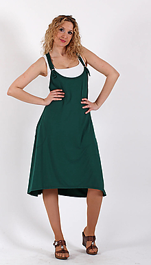 Sukne - Zelená šatová sukně - 16146956_