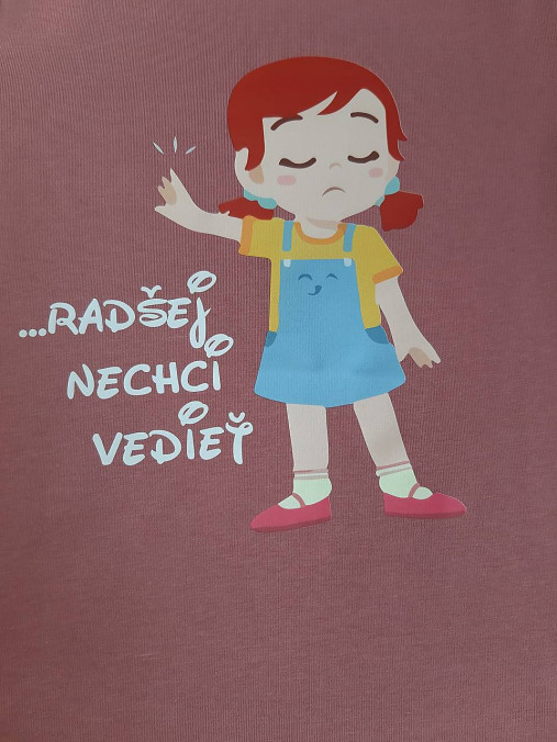 Dievčenské tričko s dlhým rukávom